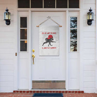 On My Way To Have A Jimothy Summer Garden Flag Funny Viral Seattle Raccoon Wearing Red Cap