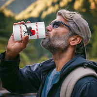 On My Way To Have A Jimothy Summer 4 in 1 Can Cooler Tumbler Funny Viral Seattle Raccoon Wearing Red Cap