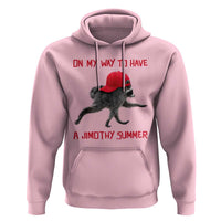 On My Way To Have A Jimothy Summer Hoodie Funny Viral Seattle Raccoon Wearing Red Cap