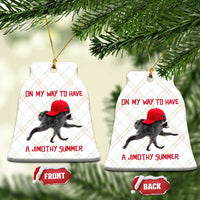 On My Way To Have A Jimothy Summer Ceramic Ornament Funny Viral Seattle Raccoon Wearing Red Cap