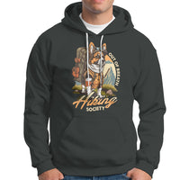 Funny Hiking Hoodie Out Of Breath Hiking Society Don't Worry I'll Be There In A Minute Dog - Wonder Print Shop