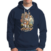Funny Hiking Hoodie Out Of Breath Hiking Society Don't Worry I'll Be There In A Minute Dog - Wonder Print Shop