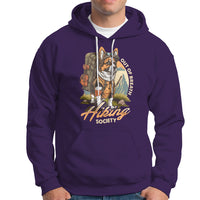 Funny Hiking Hoodie Out Of Breath Hiking Society Don't Worry I'll Be There In A Minute Dog - Wonder Print Shop