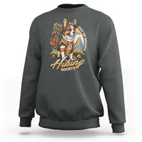 Funny Hiking Sweatshirt Out Of Breath Hiking Society Don't Worry I'll Be There In A Minute Dog - Wonder Print Shop