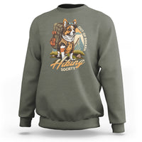 Funny Hiking Sweatshirt Out Of Breath Hiking Society Don't Worry I'll Be There In A Minute Dog - Wonder Print Shop