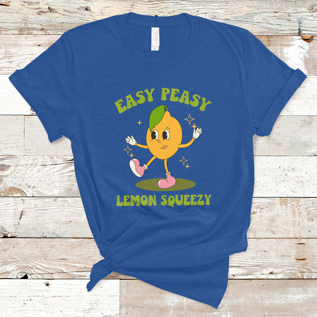 Sarcastic Quotes T Shirt Easy Peasy Lemon Squeezy Lemonade Lemon Funny Quotes - Wonder Print Shop
