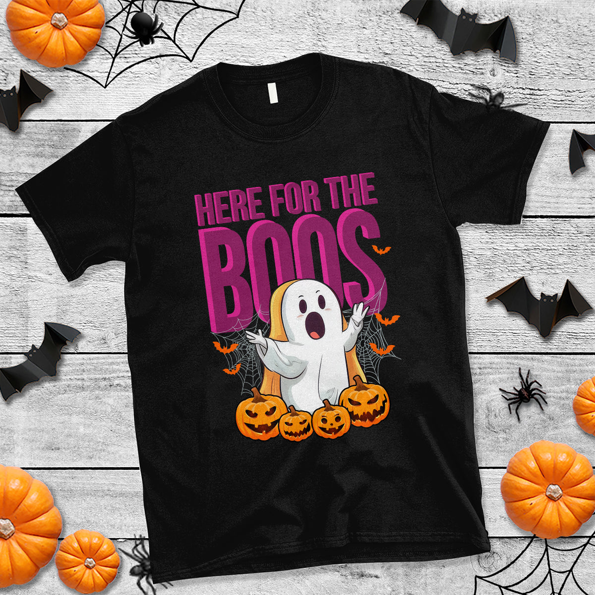 Boo Sheet T Shirt Here For The Boos Spooky Halloween Ghost Costume - Wonder Print Shop