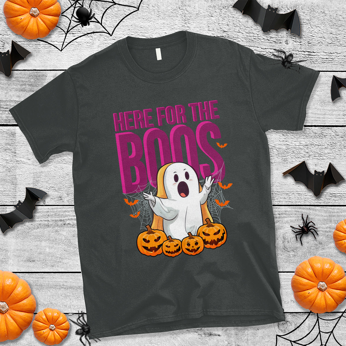 Boo Sheet T Shirt Here For The Boos Spooky Halloween Ghost Costume - Wonder Print Shop