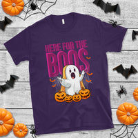 Boo Sheet T Shirt Here For The Boos Spooky Halloween Ghost Costume - Wonder Print Shop