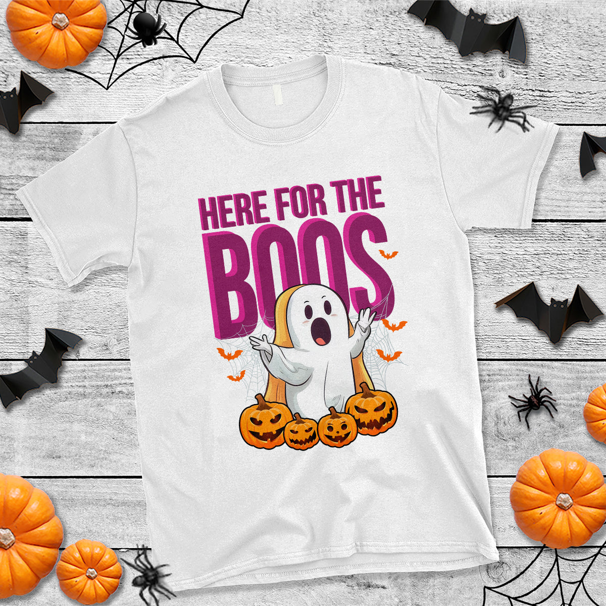 Boo Sheet T Shirt Here For The Boos Spooky Halloween Ghost Costume - Wonder Print Shop