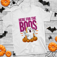 Boo Sheet T Shirt Here For The Boos Spooky Halloween Ghost Costume - Wonder Print Shop
