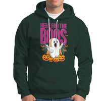 Boo Sheet Hoodie Here For The Boos Spooky Halloween Ghost Costume - Wonder Print Shop