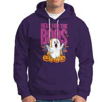 Boo Sheet Hoodie Here For The Boos Spooky Halloween Ghost Costume - Wonder Print Shop