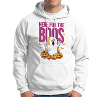Boo Sheet Hoodie Here For The Boos Spooky Halloween Ghost Costume - Wonder Print Shop