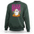 Boo Sheet Sweatshirt Here For The Boos Spooky Halloween Ghost Costume - Wonder Print Shop