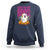 Boo Sheet Sweatshirt Here For The Boos Spooky Halloween Ghost Costume - Wonder Print Shop
