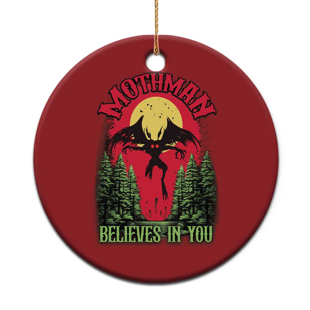 Mothman Christmas Ornament Believes In You Cryptid Cryptozoology - Wonder Print Shop