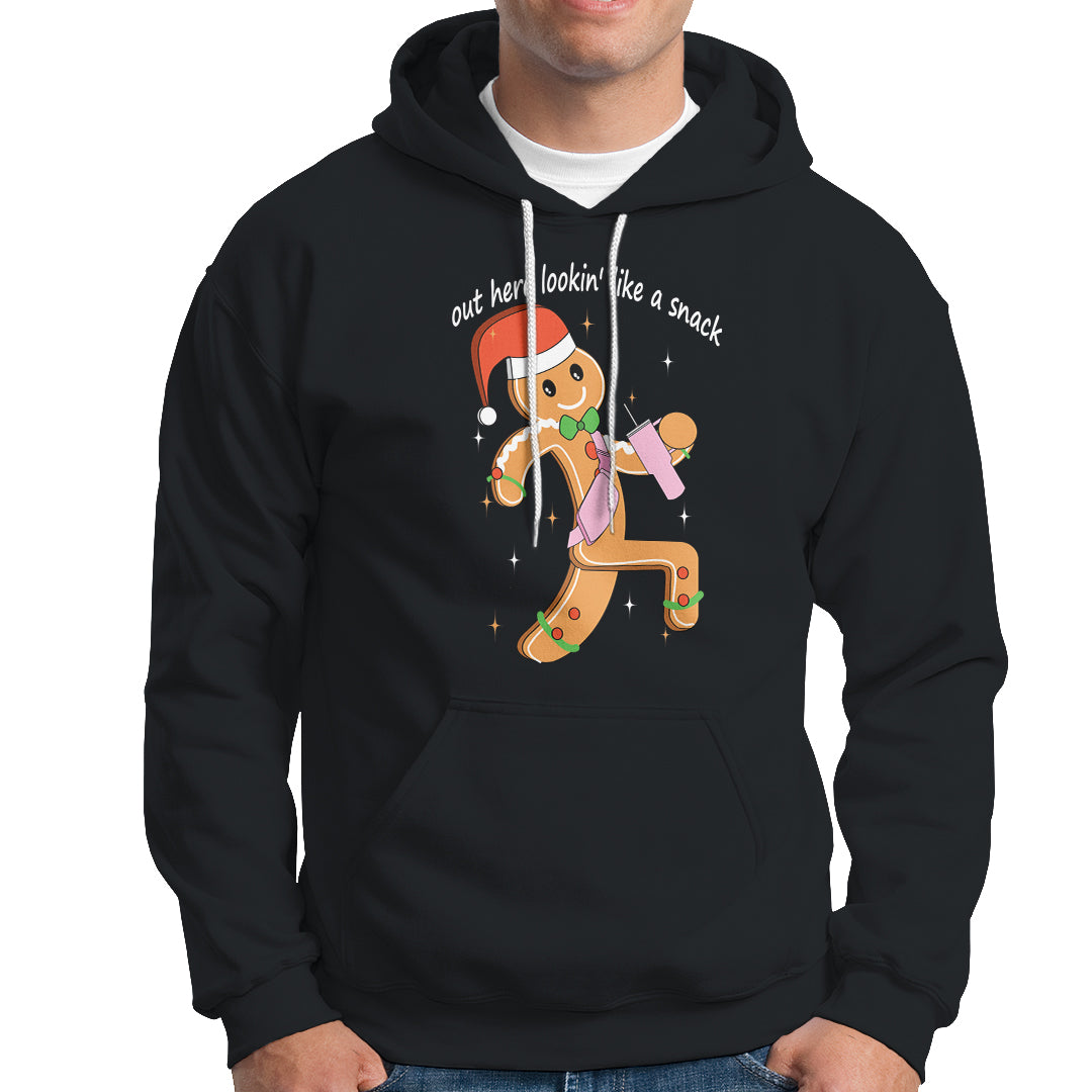 Boujee Gingerbread Man Hoodie Out Here Lookin' Like A Snack - Wonder Print Shop