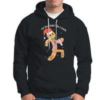 Boujee Gingerbread Man Hoodie Out Here Lookin' Like A Snack - Wonder Print Shop