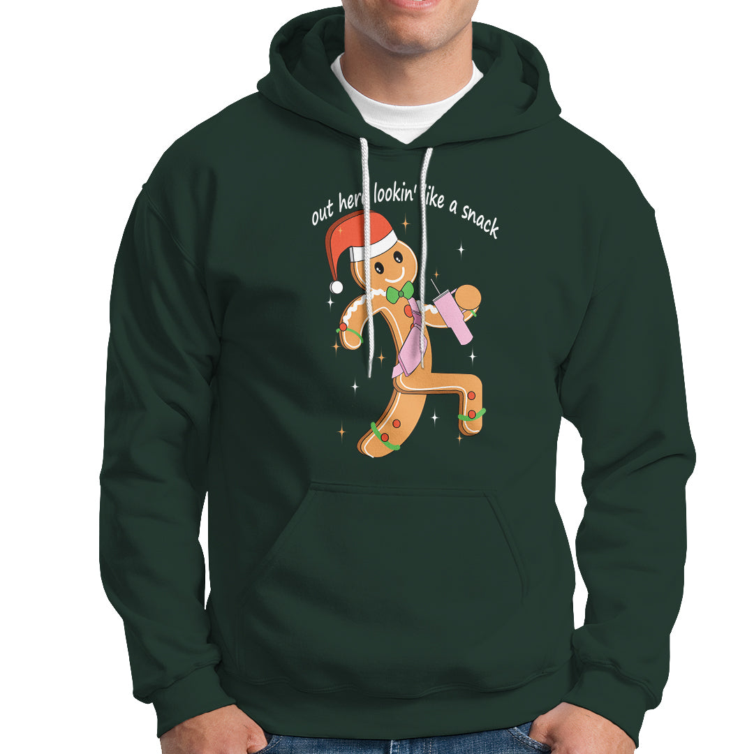 Boujee Gingerbread Man Hoodie Out Here Lookin' Like A Snack - Wonder Print Shop
