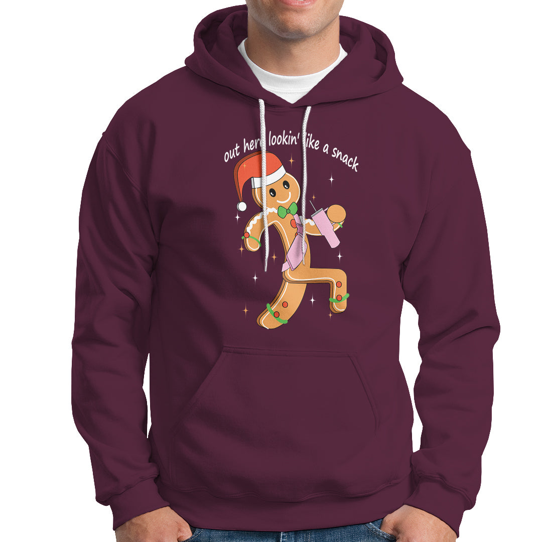 Boujee Gingerbread Man Hoodie Out Here Lookin' Like A Snack - Wonder Print Shop