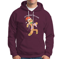 Boujee Gingerbread Man Hoodie Out Here Lookin' Like A Snack - Wonder Print Shop