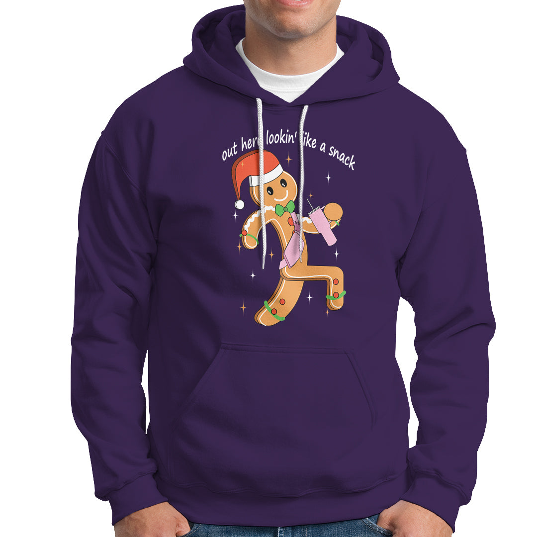 Boujee Gingerbread Man Hoodie Out Here Lookin' Like A Snack - Wonder Print Shop