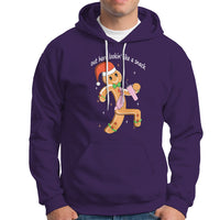 Boujee Gingerbread Man Hoodie Out Here Lookin' Like A Snack - Wonder Print Shop