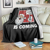 Funny Santa Christmas Throw Blanket That's What She Said Naughty Holiday Humor - Wonder Print Shop