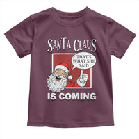 Funny Santa Christmas Toddler T Shirt That's What She Said Naughty Holiday Humor - Wonder Print Shop