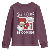 Funny Santa Christmas Youth Sweatshirt That's What She Said Naughty Holiday Humor - Wonder Print Shop