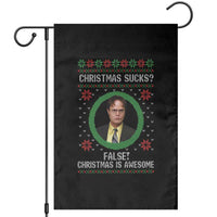 Christmas Sucks FALSE Christmas Is Awesome Garden Flag Funny Xmas Office Holiday Humor - Wonder Print Shop