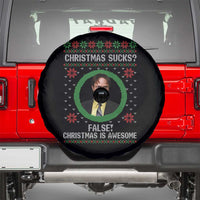 Christmas Sucks FALSE Christmas Is Awesome Spare Tire Cover Funny Xmas Office Holiday Humor - Wonder Print Shop