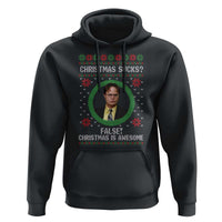 Christmas Sucks FALSE Christmas Is Awesome Hoodie Funny Xmas Office Holiday Humor - Wonder Print Shop