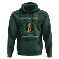 Christmas Sucks FALSE Christmas Is Awesome Hoodie Funny Xmas Office Holiday Humor - Wonder Print Shop
