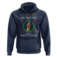 Christmas Sucks FALSE Christmas Is Awesome Hoodie Funny Xmas Office Holiday Humor - Wonder Print Shop