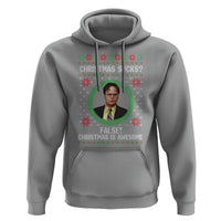 Christmas Sucks FALSE Christmas Is Awesome Hoodie Funny Xmas Office Holiday Humor - Wonder Print Shop