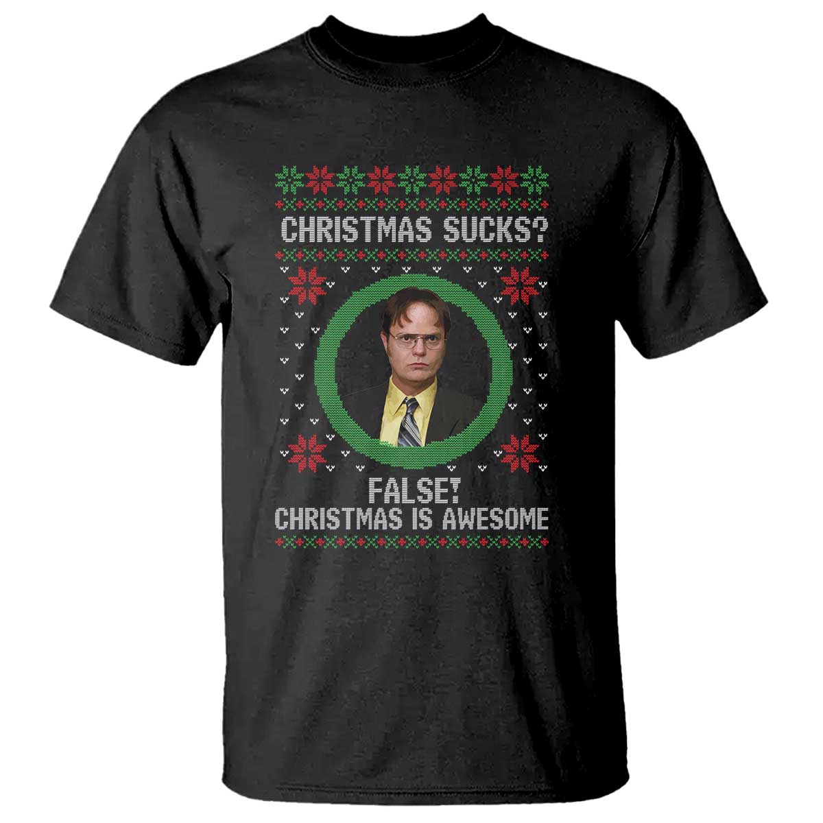 Christmas Sucks FALSE Christmas Is Awesome T Shirt Funny Xmas Office Holiday Humor - Wonder Print Shop