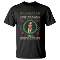 Christmas Sucks FALSE Christmas Is Awesome T Shirt Funny Xmas Office Holiday Humor - Wonder Print Shop