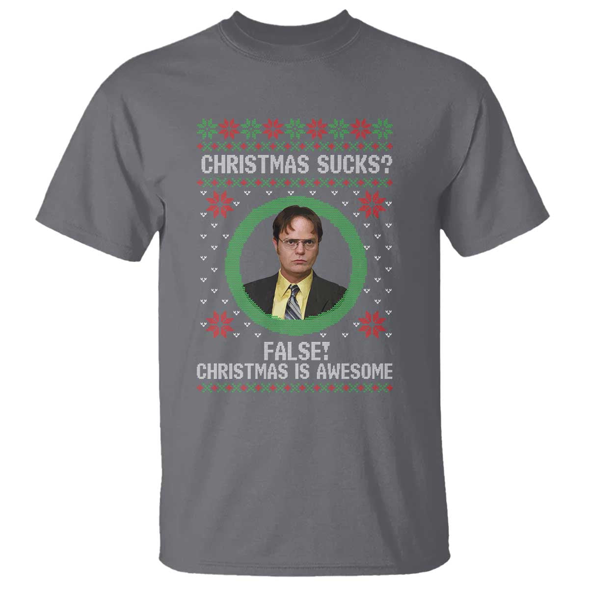 Christmas Sucks FALSE Christmas Is Awesome T Shirt Funny Xmas Office Holiday Humor - Wonder Print Shop