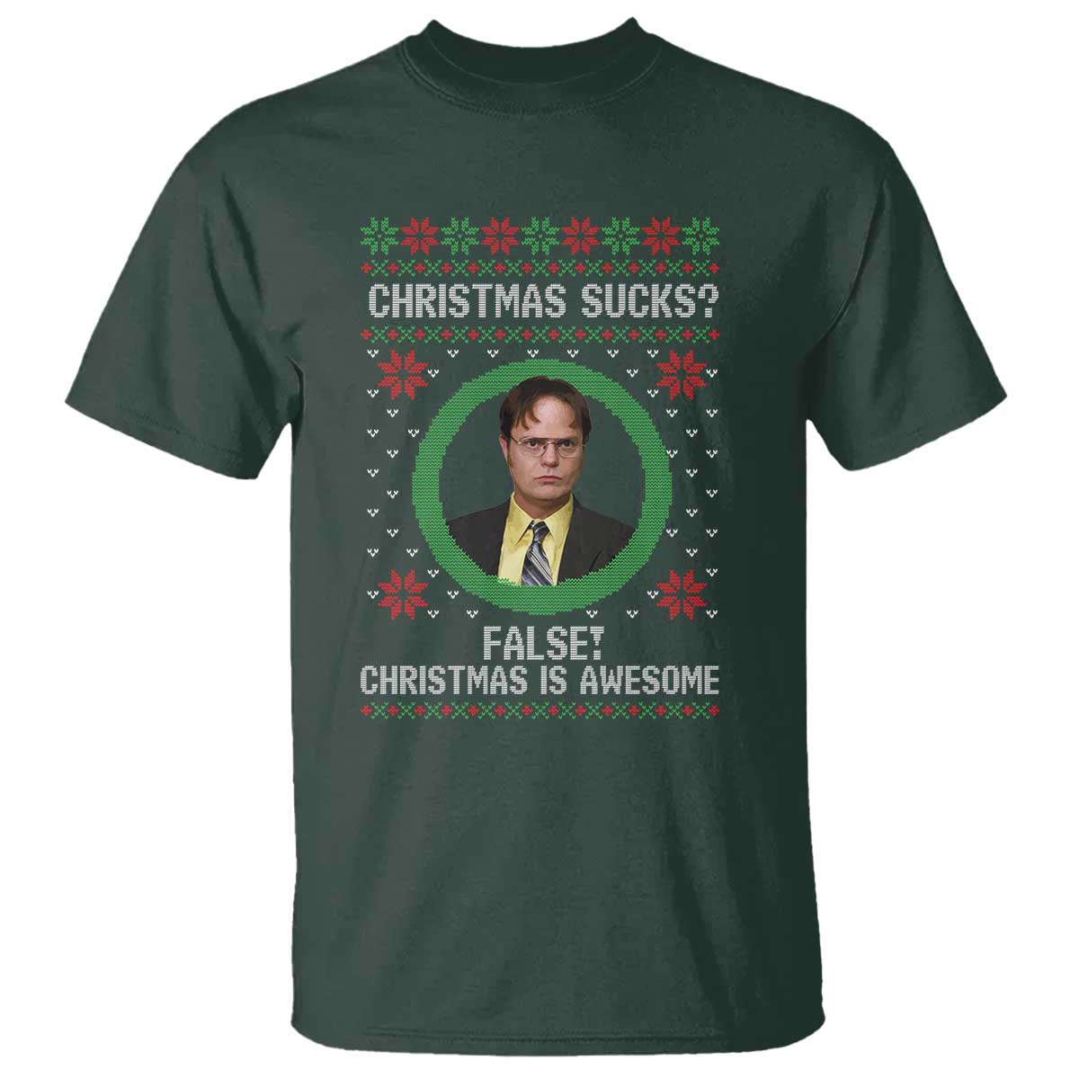 Christmas Sucks FALSE Christmas Is Awesome T Shirt Funny Xmas Office Holiday Humor - Wonder Print Shop