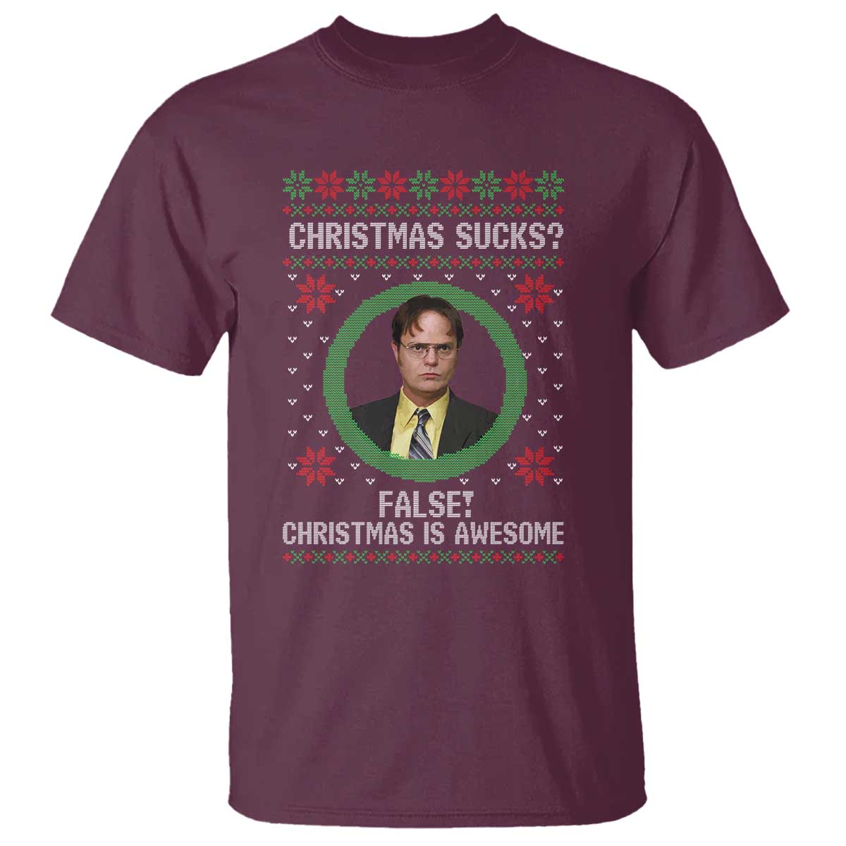 Christmas Sucks FALSE Christmas Is Awesome T Shirt Funny Xmas Office Holiday Humor - Wonder Print Shop