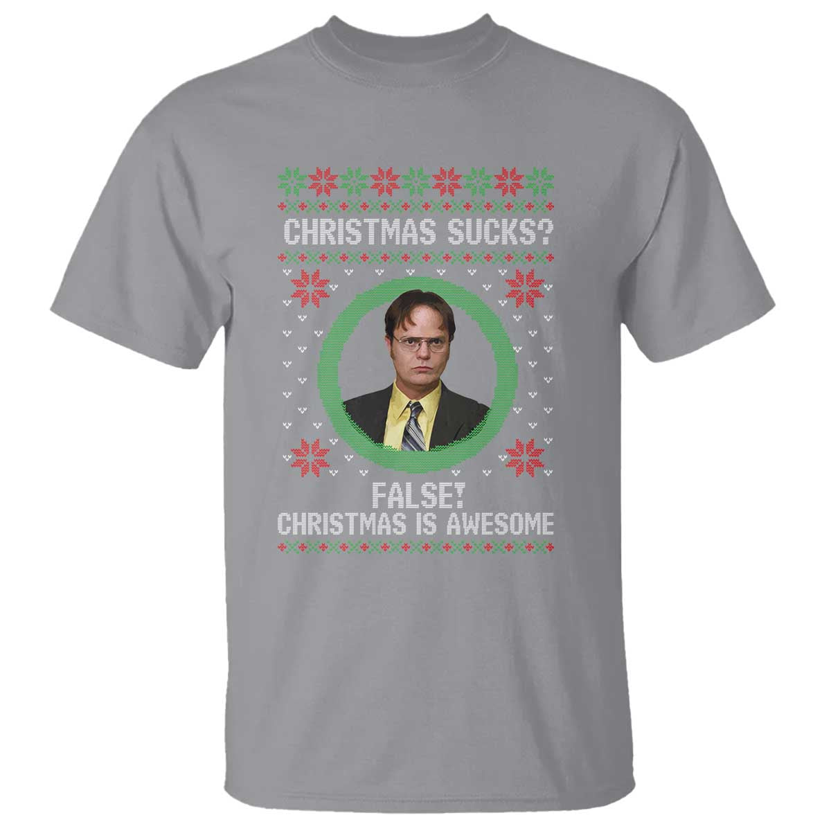 Christmas Sucks FALSE Christmas Is Awesome T Shirt Funny Xmas Office Holiday Humor - Wonder Print Shop