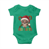 Seis Siete Christmas Meme Baby Onesie Sugar Skull 67 Santa Hat Candy Canes - Wonder Print Shop