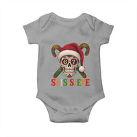 Seis Siete Christmas Meme Baby Onesie Sugar Skull 67 Santa Hat Candy Canes - Wonder Print Shop