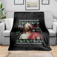 Funny Jesus Birthday Throw Blanket All the Cool People Are Born in December - Wonder Print Shop