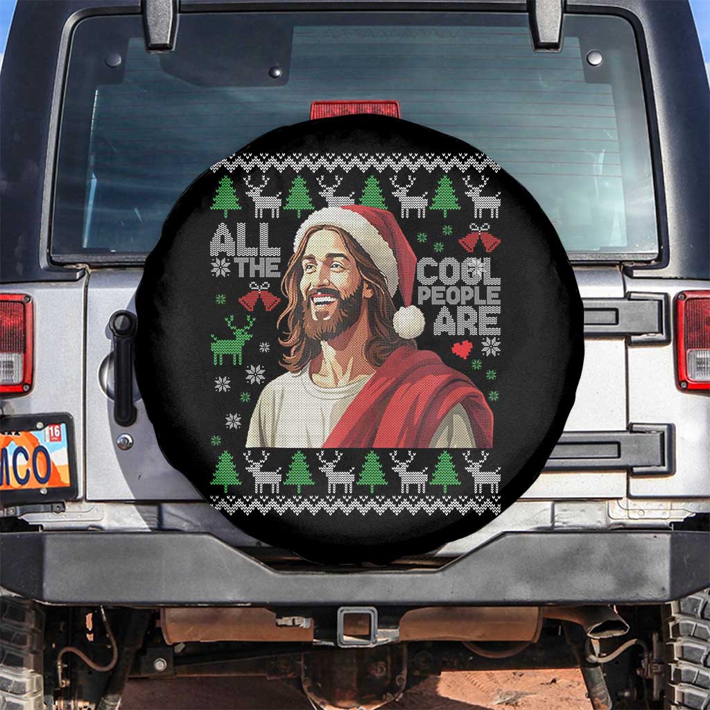 Funny Jesus Birthday Spare Tire Cover All the Cool People Are Born in December - Wonder Print Shop