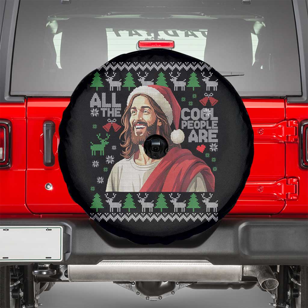 Funny Jesus Birthday Spare Tire Cover All the Cool People Are Born in December - Wonder Print Shop