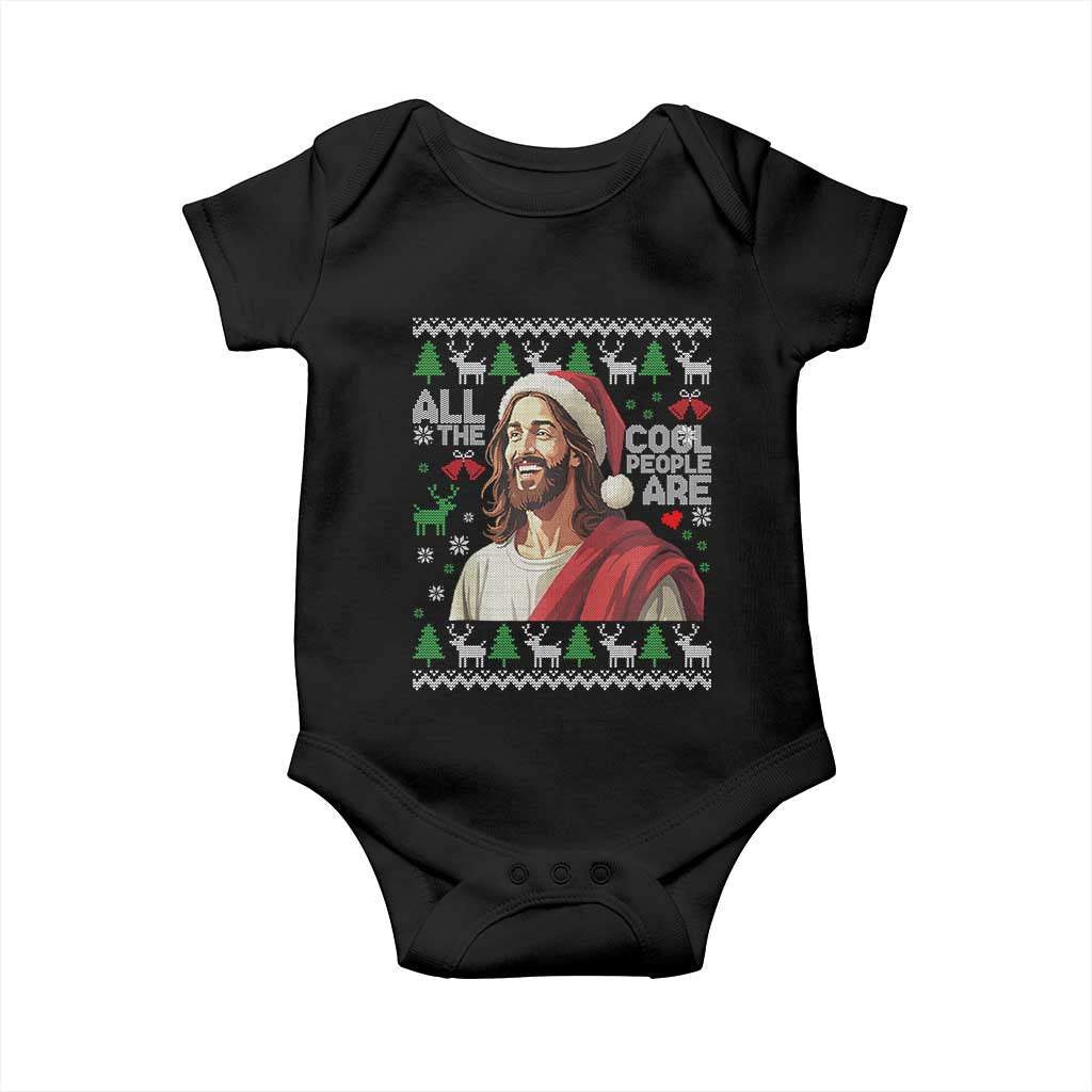 Funny Jesus Birthday Baby Onesie All the Cool People Are Born in December - Wonder Print Shop