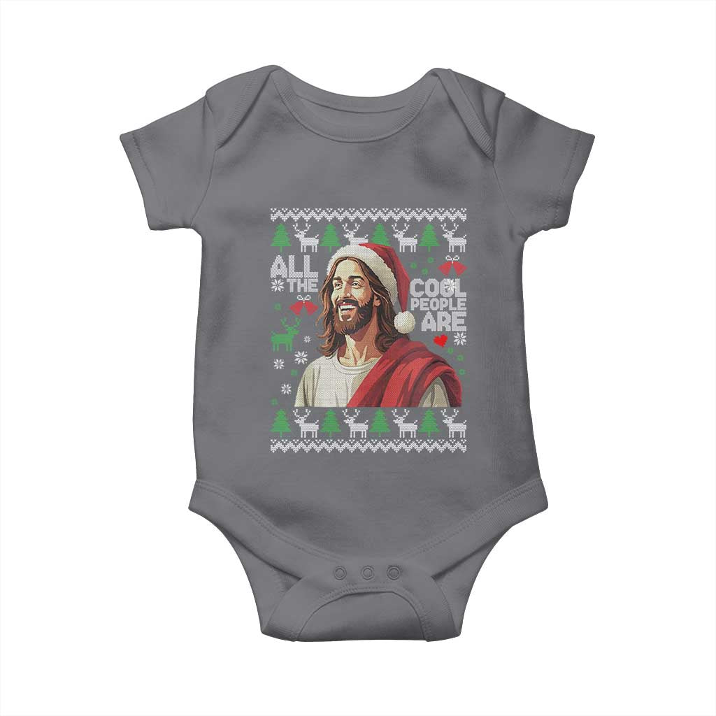 Funny Jesus Birthday Baby Onesie All the Cool People Are Born in December - Wonder Print Shop